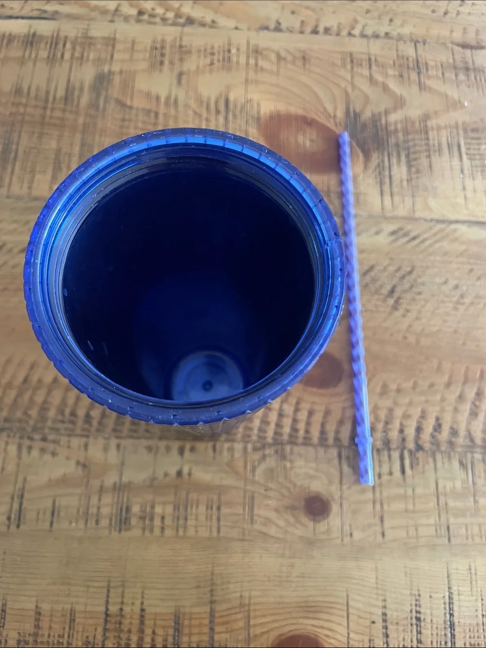 Blue Starbucks Venti Cup with Lid and Straw